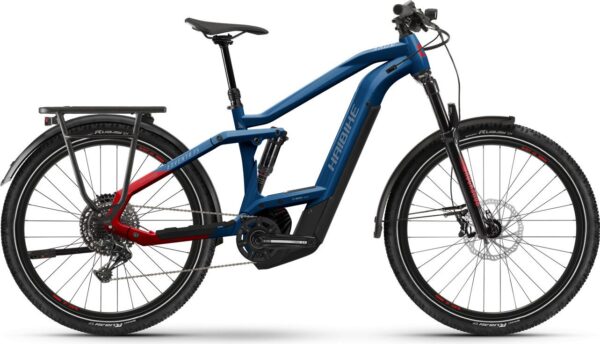 VTT Électrique Tout-Suspendu Haibike Adventr FS 9 Sram SX Eagle 12V 625 Wh 27.5'' Bleu/Rouge